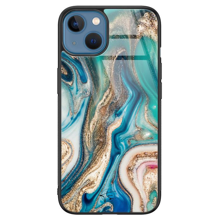 Telefoonhoesje Store iPhone 13 hoesje glas - Magic marble