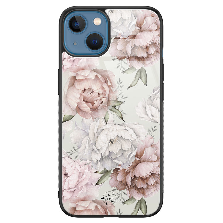 Telefoonhoesje Store iPhone 13 hoesje glas - Classy flowers