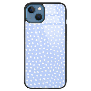 Telefoonhoesje Store iPhone 13 hoesje glas - Purple dots