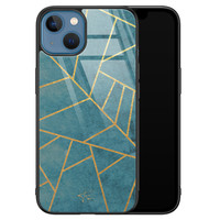 Telefoonhoesje Store iPhone 13 hoesje glas - Abstract blauw
