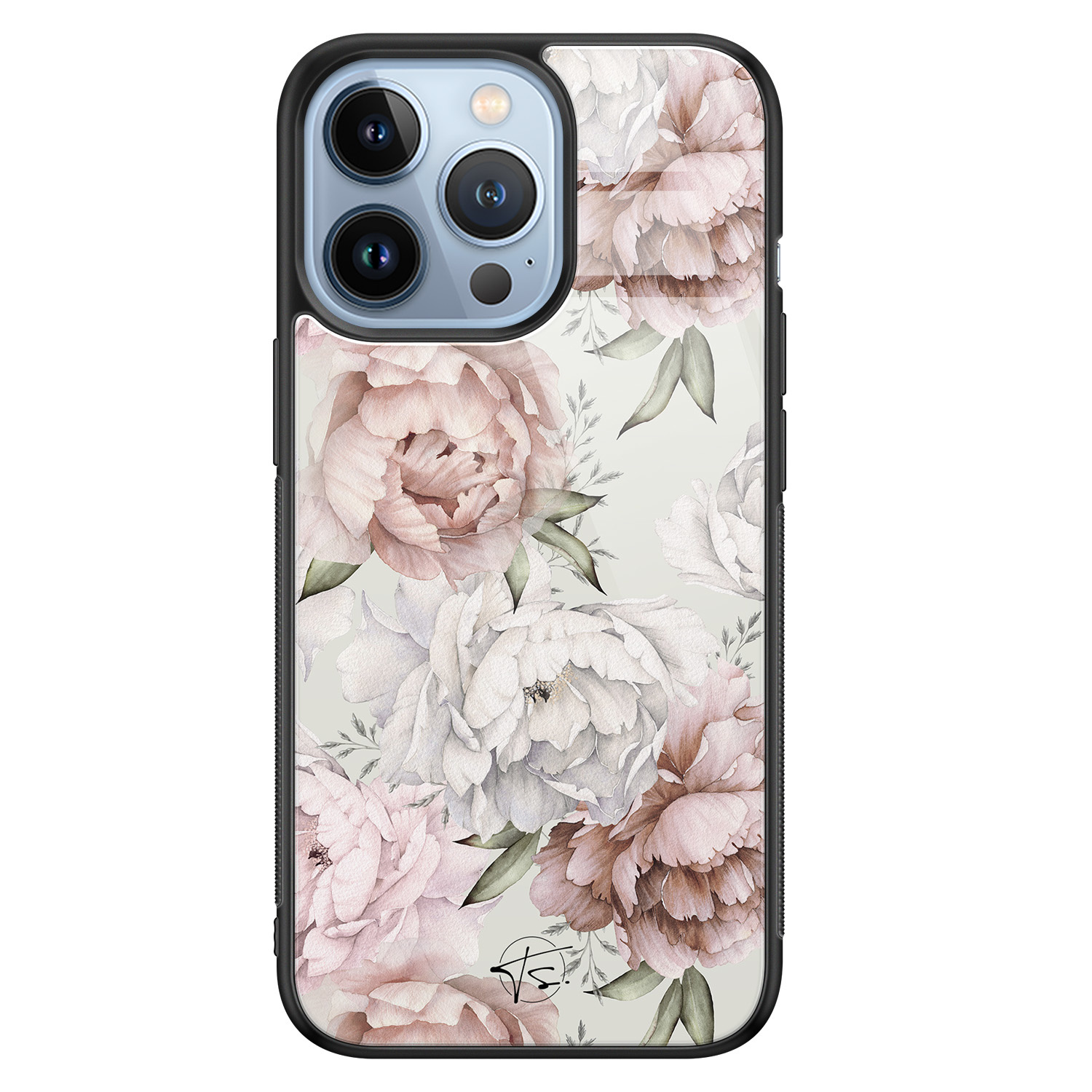 Telefoonhoesje Store iPhone 13 Pro hoesje glas - Classy flowers