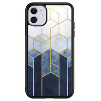 Telefoonhoesje Store iPhone 11 hoesje glas - Geometrisch fade art