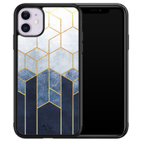 Telefoonhoesje Store iPhone 11 hoesje glas - Geometrisch fade art