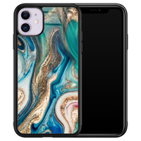 Telefoonhoesje Store iPhone 11 hoesje glas - Magic marble