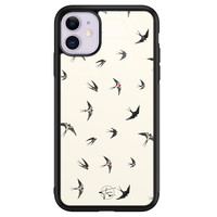Telefoonhoesje Store iPhone 11 hoesje glas - Freedom birds