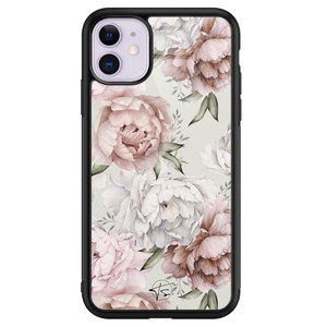Telefoonhoesje Store iPhone 11 hoesje glas - Classy flowers