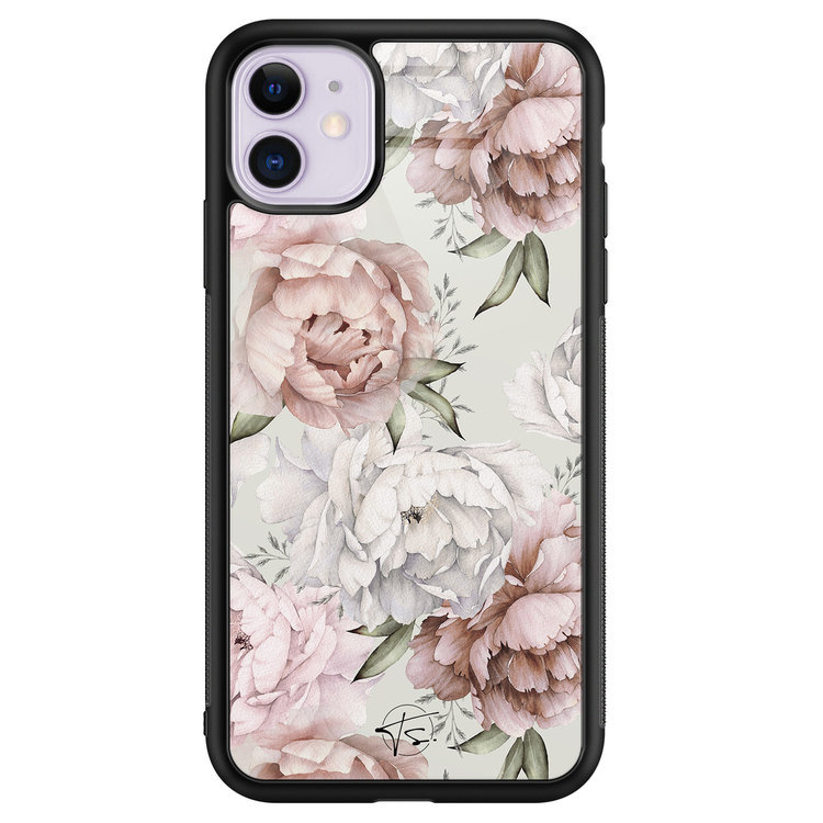 Telefoonhoesje Store iPhone 11 hoesje glas - Classy flowers