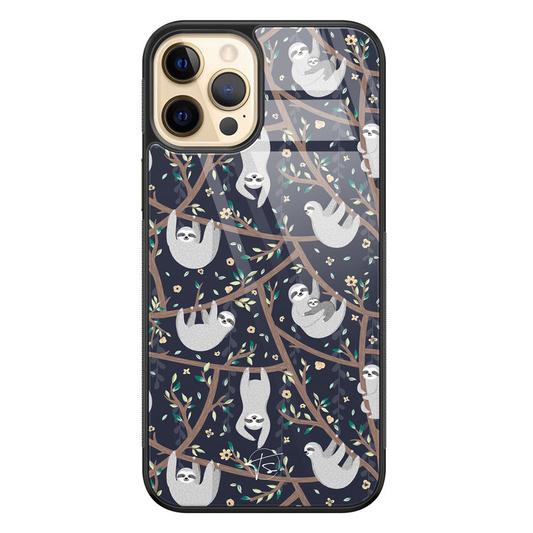 Telefoonhoesje Store iPhone 12 (Pro) hoesje glas - Luiaard