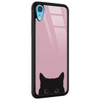 Telefoonhoesje Store iPhone XR hoesje glas - Zwarte kat