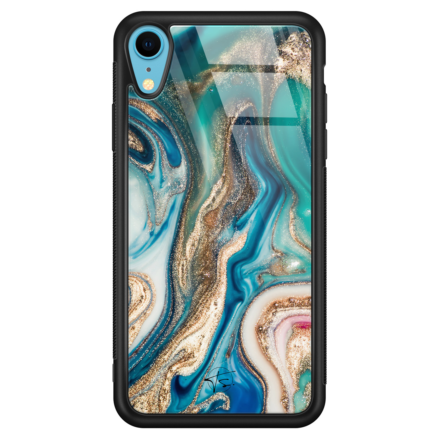 Telefoonhoesje Store iPhone XR hoesje glas - Magic marble