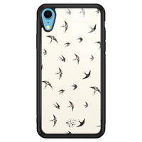 Telefoonhoesje Store iPhone XR hoesje glas - Freedom birds