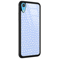 Telefoonhoesje Store iPhone XR hoesje glas - Purple dots