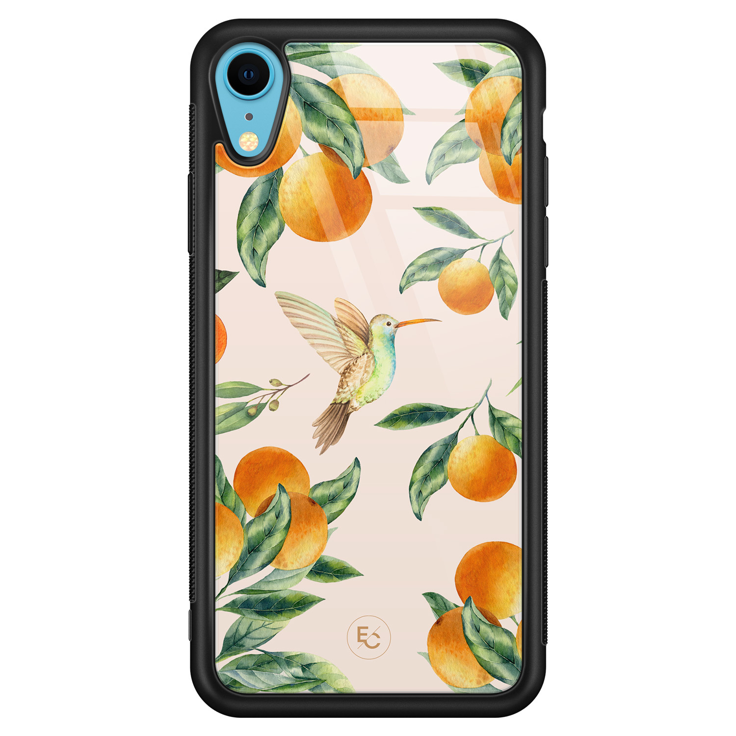 ELLECHIQ iPhone XR hoesje glas - Tropical Lemonade