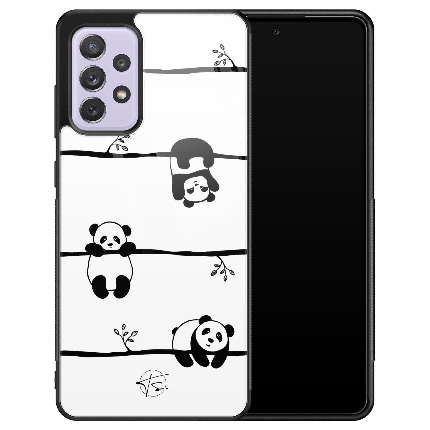 Telefoonhoesje Store Samsung Galaxy A52 / a52s hoesje glas - Panda