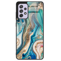 Telefoonhoesje Store Samsung Galaxy A52 / a52s hoesje glas - Magic marble