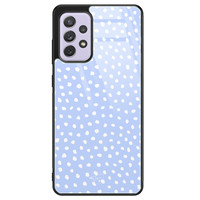 Telefoonhoesje Store Samsung Galaxy A52 / a52s hoesje glas - Purple dots