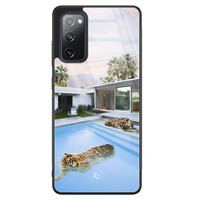 ELLECHIQ Samsung Galaxy S20 FE hoesje glas - Tiger pool