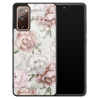 Telefoonhoesje Store Samsung Galaxy S20 FE hoesje glas - Romantische bloemen