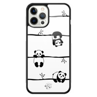 Telefoonhoesje Store iPhone 12 Pro Max hoesje glas - Panda