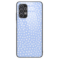 Telefoonhoesje Store Samsung Galaxy A32 4G hoesje glas - Purple dots