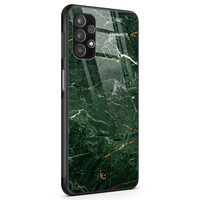 ELLECHIQ Samsung Galaxy A32 4G hoesje glas - Marble jade green