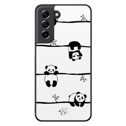 Telefoonhoesje Store Samsung Galaxy S21 FE hoesje back case - Panda