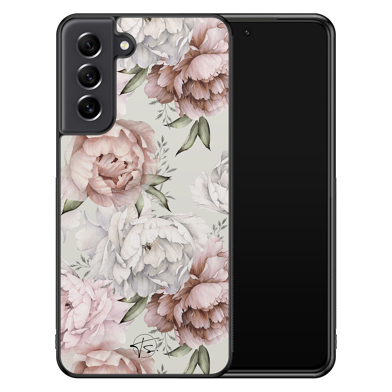 Telefoonhoesje Store Samsung Galaxy S21 FE hoesje back case - Classy flowers