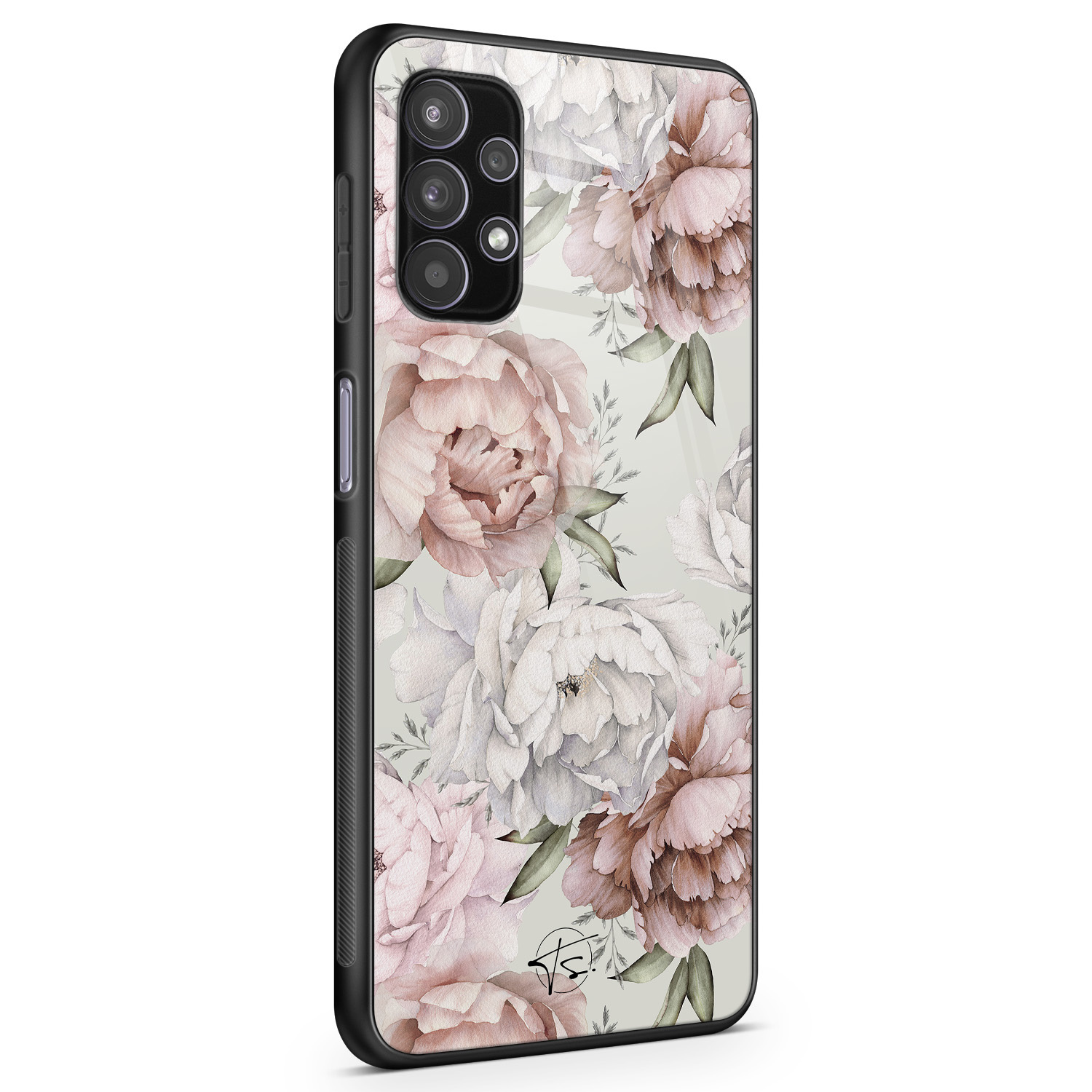 Telefoonhoesje Store Samsung Galaxy A32 5G hoesje glas - Classy flowers