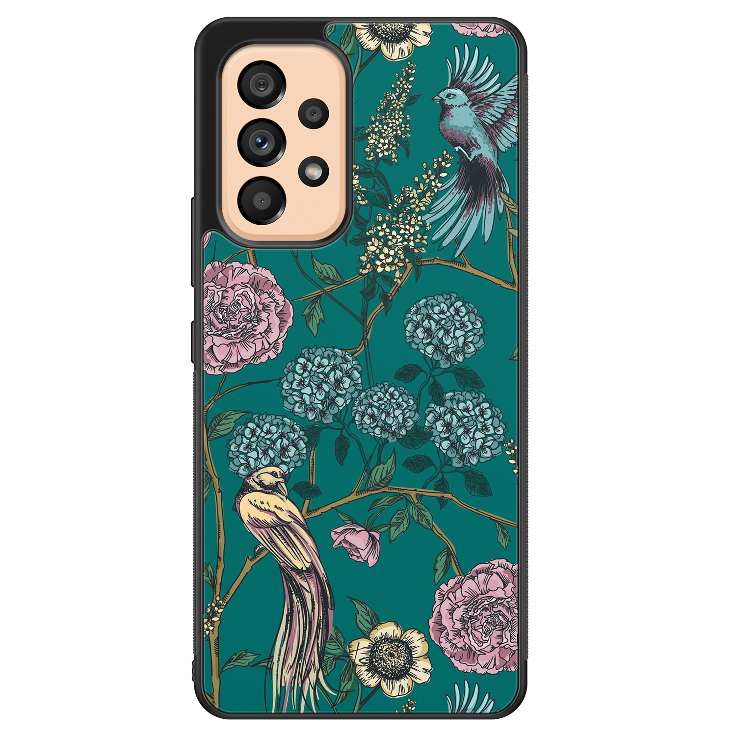 Telefoonhoesje Store Samsung Galaxy A53 hoesje back case - Bloomy birds