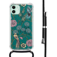 Telefoonhoesje Store iPhone 11 hoesje met koord - Bloomy birds