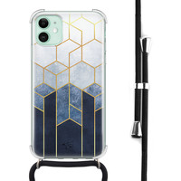 Telefoonhoesje Store iPhone 11 hoesje met koord - Geometrisch fade art