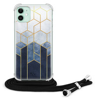 Telefoonhoesje Store iPhone 11 hoesje met koord - Geometrisch fade art