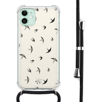 Telefoonhoesje Store iPhone 11 hoesje met koord - Freedom birds