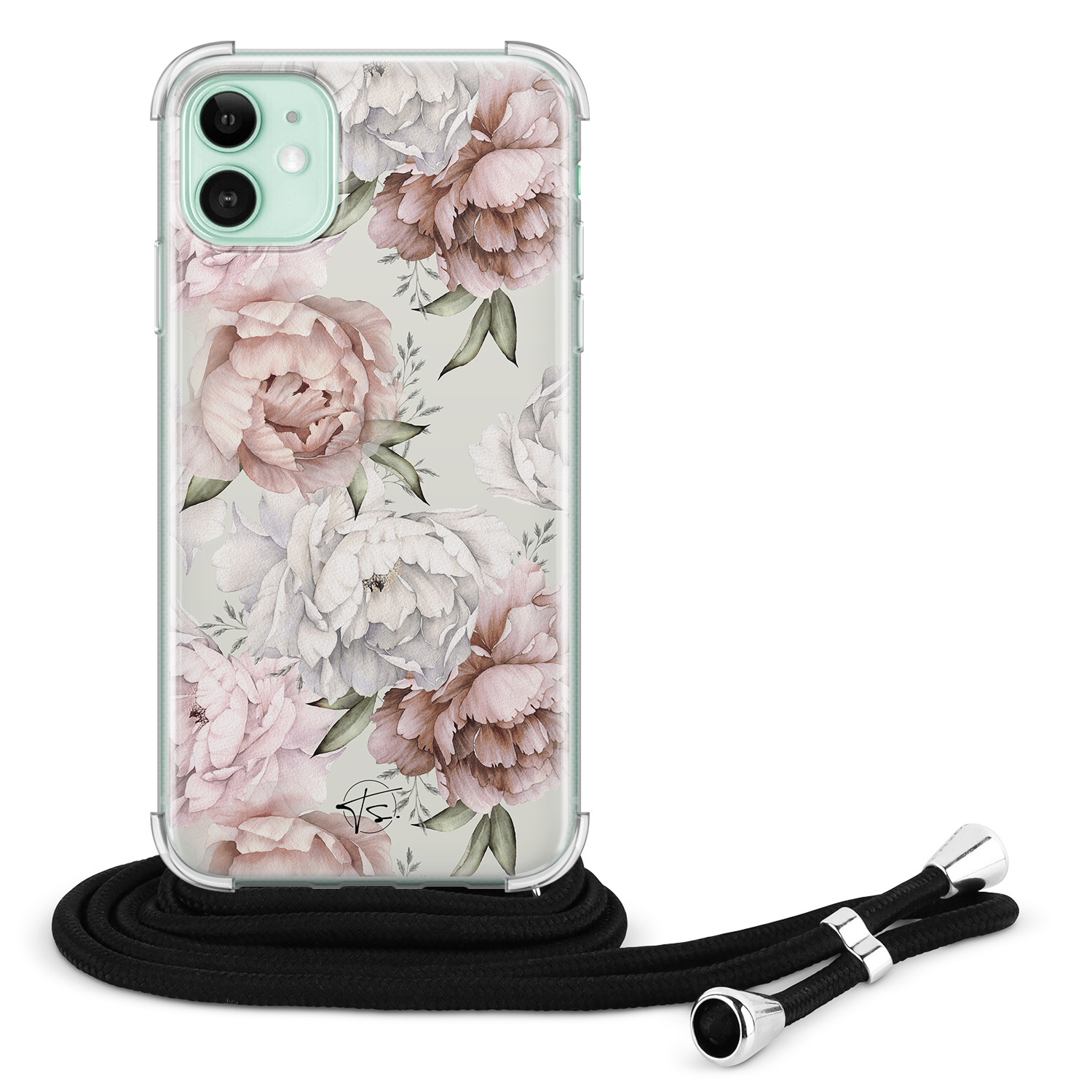 Telefoonhoesje Store iPhone 11 hoesje met koord - Classy flowers