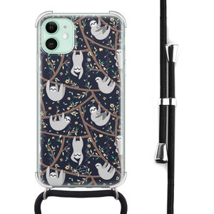 Telefoonhoesje Store iPhone 11 hoesje met koord - Luiaard