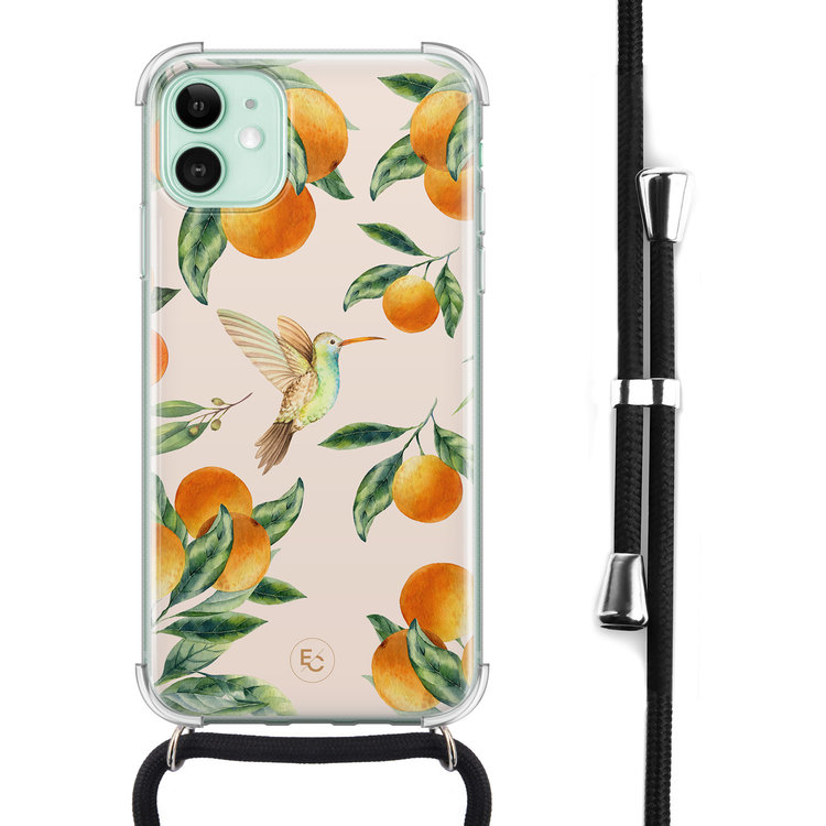 ELLECHIQ iPhone 11 hoesje met koord - Tropical lemonade