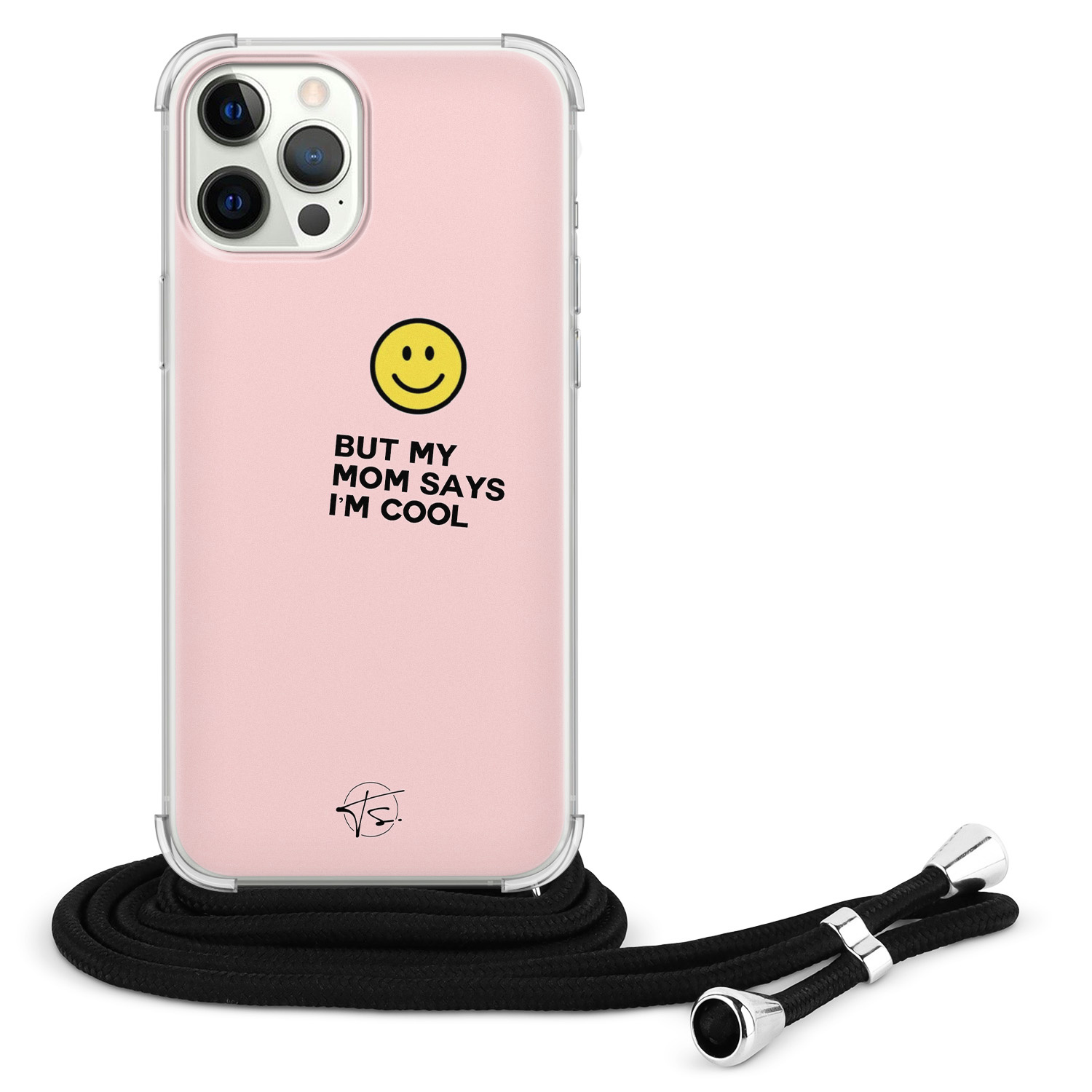 Telefoonhoesje Store iPhone 12 (Pro) hoesje met koord - I'm cool