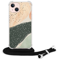 Telefoonhoesje Store iPhone 13 hoesje met koord - Abstract peach