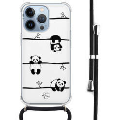 Telefoonhoesje Store iPhone 13 Pro hoesje met koord - Panda