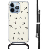 Telefoonhoesje Store iPhone 13 Pro hoesje met koord - Freedom birds
