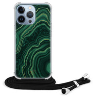 Telefoonhoesje Store iPhone 13 Pro hoesje met koord - Agate groen