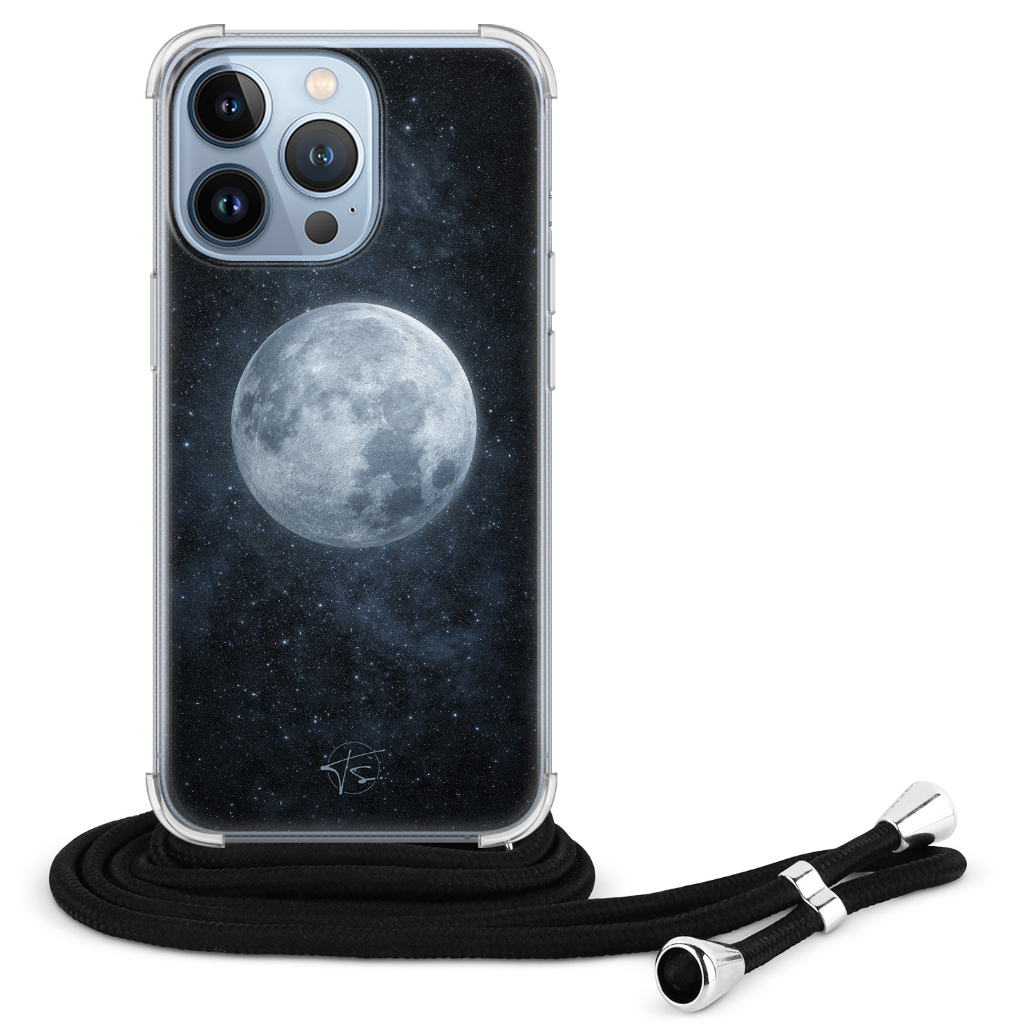 Telefoonhoesje Store iPhone 13 Pro hoesje met koord - Maan