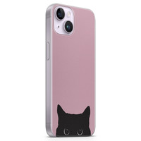 Telefoonhoesje Store iPhone 14 siliconen hoesje - Zwarte kat