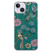 Telefoonhoesje Store iPhone 14 siliconen hoesje - Bloomy birds