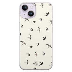 Telefoonhoesje Store iPhone 14 siliconen hoesje - Freedom birds