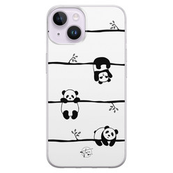 Telefoonhoesje Store iPhone 14 siliconen hoesje - Panda