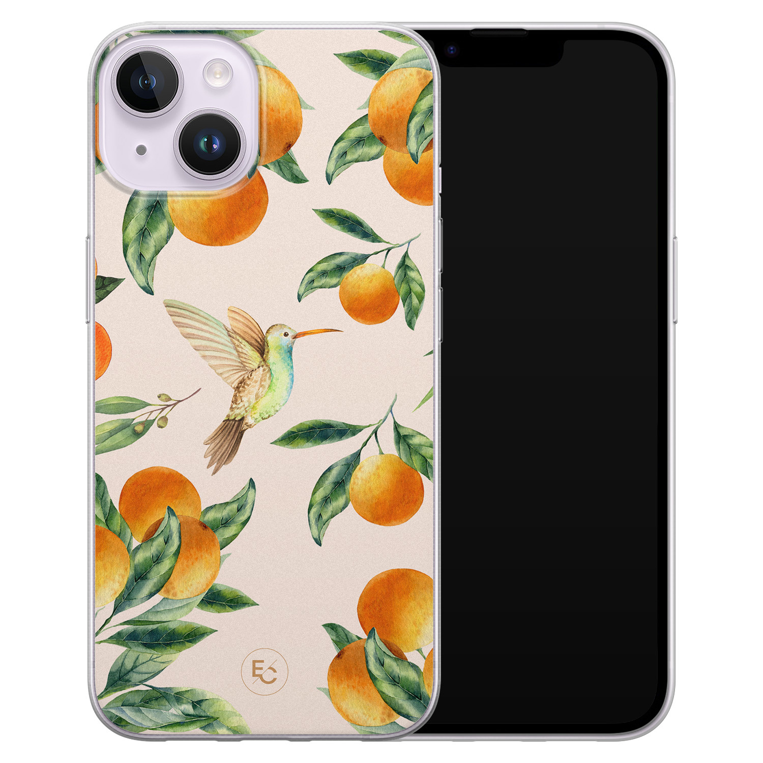 ELLECHIQ iPhone 14 siliconen hoesje - Tropical Lemonade