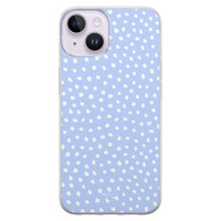 Telefoonhoesje Store iPhone 14 siliconen hoesje - Purple dots