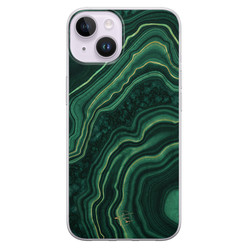 Telefoonhoesje Store iPhone 14 siliconen hoesje - Agate groen
