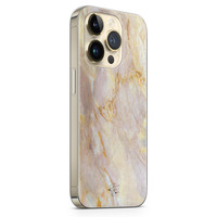 ELLECHIQ iPhone 14 Pro siliconen hoesje - Stay Golden Marble